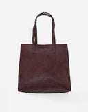 Burgundy Vertical Tote Bag