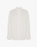 Camicia Oversize in Rasato Bianco