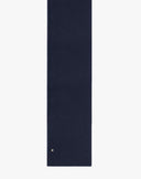 Sciarpa in Maglia con Dettaglio Logo Blu Notte