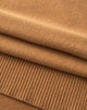 Sciarpa in Maglia con Dettaglio Logo Cammello