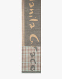 Sciarpa Pied-de-poule con Lettering Moro