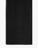 Sciarpa con Motivo Monogram Nero
