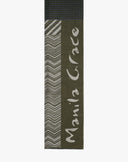 Sciarpa con Motivi Geometrici e Lettering Blu Notte