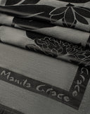 Sciarpa con Stampa Logo Grigio Melange