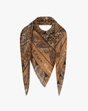 Foulard con Fantasia Cachemire Beige Chiaro