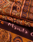Foulard con Fantasia Cachemire Bordeaux