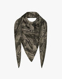 Forest Green Abstract Print Scarf
