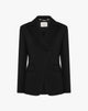 Blazer Asimmetrico Nero Monobottone