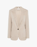 Blazer in velluto Beige Chiaro