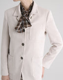 Blazer in velluto Beige Chiaro