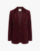 Blazer in velluto Bordeaux