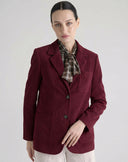 Blazer in velluto Bordeaux