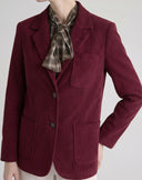 Blazer in velluto Bordeaux