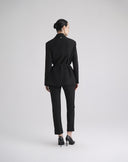 Black Tuxedo Blazer with Satin Lapels