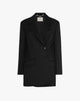 Blazer Lungo Nero Monobottone