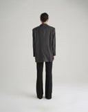 Blazer Lungo Asimmetrico Grigio Antracite