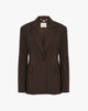 Blazer Monopetto Testa di Moro con Patte