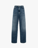 Dark Blue Straight Leg Jeans