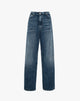 Dark Blue Straight Leg Jeans