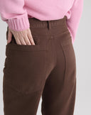 Jeans Wide Leg Brown Wash