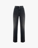 Jeans Straight Leg Black Denim