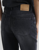 Jeans Straight Leg Black Denim