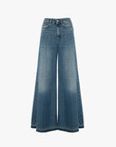 Jeans Wide Leg Palazzo Medium Blue