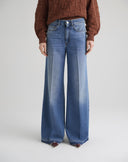 Jeans Wide Leg Palazzo Medium Blue