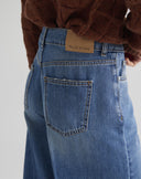 Jeans Wide Leg Palazzo Medium Blue