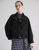 Short Black Cloth Jacket
