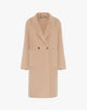 Cappotto Doppiopetto Tortora con Maxi Tasche