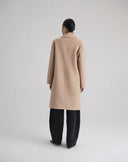 Cappotto Doppiopetto Tortora con Maxi Tasche