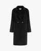 Cappotto Doppiopetto Grigio Antracite con Maxi Tasche