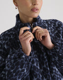 Navy Blue Bouclé Short Jacket