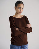Maglione Scollo a Barca Moro