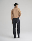Cardigan in Lana e Cashmere Tortora