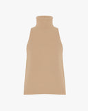 Top Smanicato in Lana e Cashmere Tortora