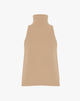 Top Smanicato in Lana e Cashmere Tortora