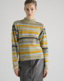 Maglione a Righe Multicolore Carta da Zucchero