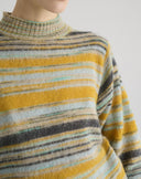 Maglione a Righe Multicolore Carta da Zucchero