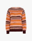 Maglione a Righe Multicolore Rosa Confetto
