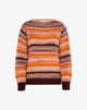 Maglione a Righe Multicolore Rosa Confetto