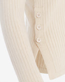 Maglione Basic Girocollo Beige