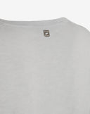 Maglione Scollo a V con Spacchetto Grigio