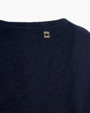 Maglione Scollo a V con Spacchetto Blu