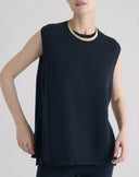 Gilet con Spacchi Blu