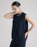 Gilet con Spacchi Blu