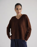 Maglione con Scollo a V Moro