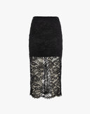 Gonna Midi in Pizzo Nero