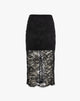 Gonna Midi in Pizzo Nero